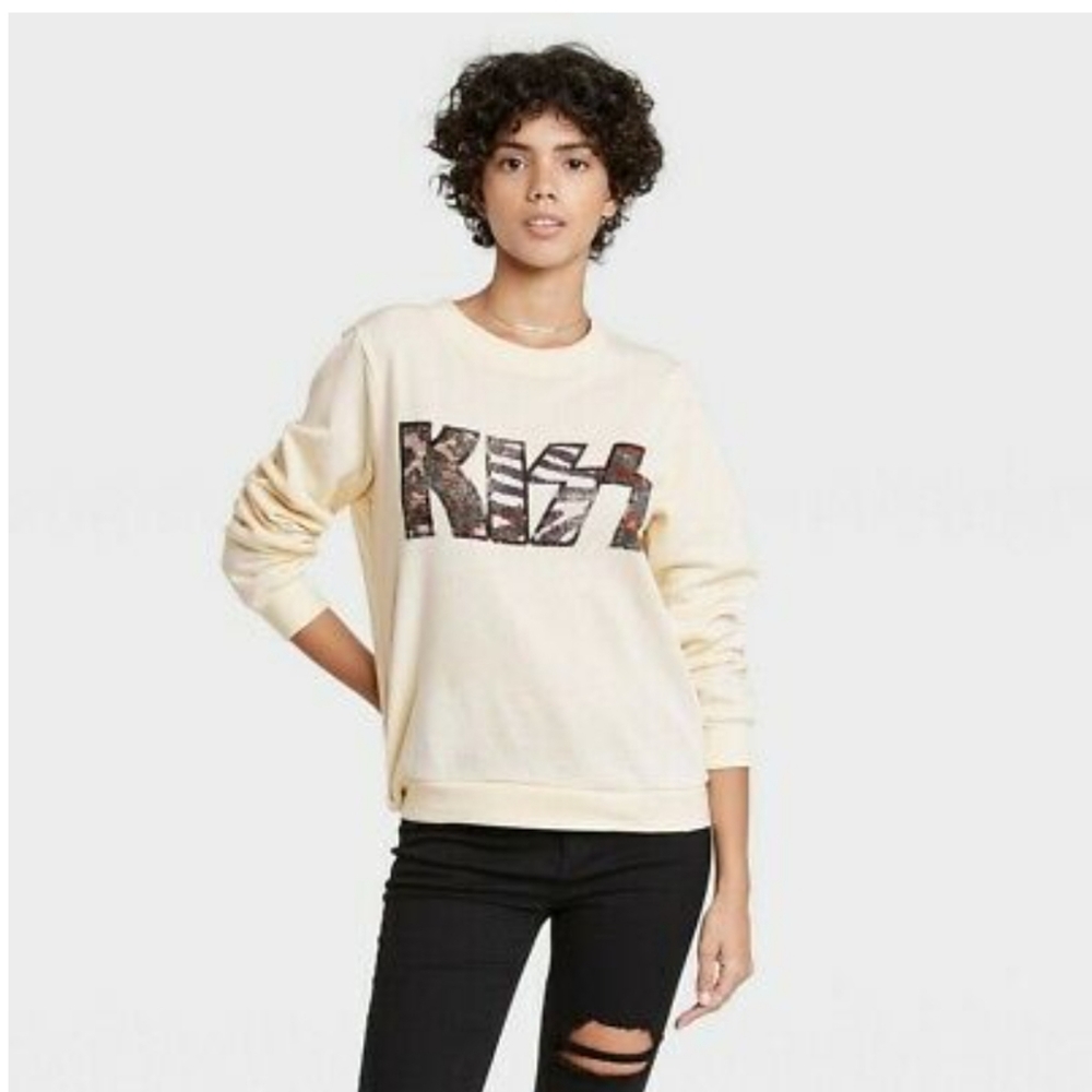 THE KISS GRAPHIC SWEATSHIRT SIZE M